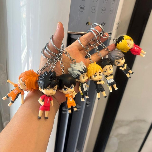 Yiran toy 1 Haikyu!! Kenma Kozume Shoyo Hinata Figur Schlüsselanhänger 8-teiliges Set - Bild 1