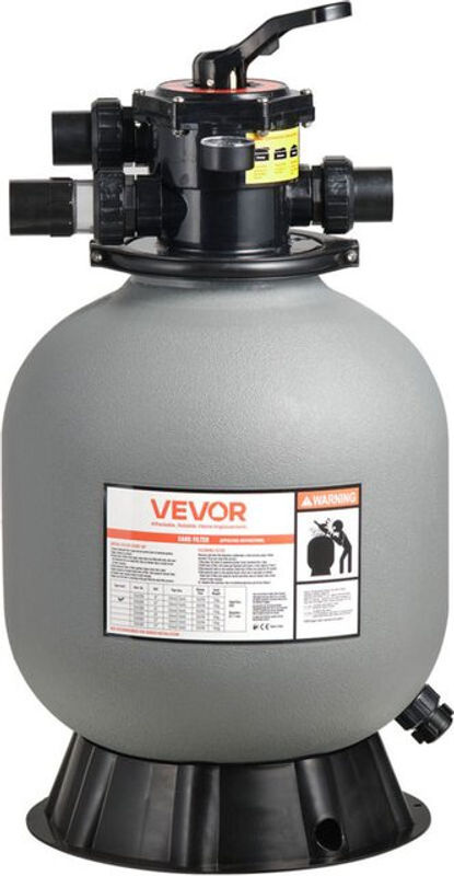 VEVOR Sandfiltersystem für Aufstellpools mit 7-Wege-Multiventil, Durchflussrate 151,4 LPM, Durchmesser 457,2 mm - Bild 2