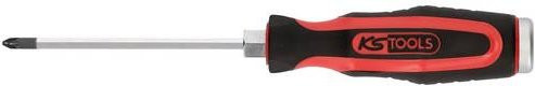KS Tools Kreuzschlitz-Schraubendreher PZ 2 in Rot aus Chrom-Vanadium - Bild 1