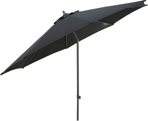 SIENA GARDEN Sonnenschirm Marktparapluie in Grau mit Aluminiumgestell und UPF 50+ Sonnenschutz, Breite: 292 cm - Bild 1