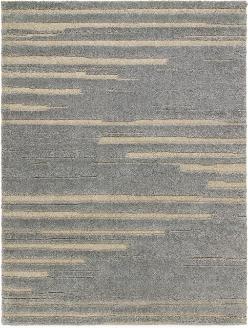 Teppich Geneva grau mit geometrischem Muster und Hoch-Tief-Effekt, B: 160 cm, T: 220 cm - Bild 1