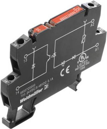 Weidmüller Optokopplerrelais 8950700000-10 Schwarz 10 Stück - Bild 1