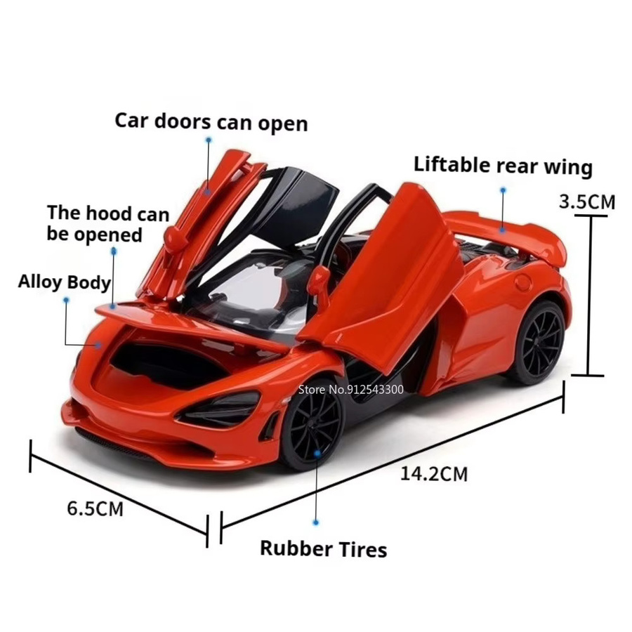RMZ city 750S P1 GTR Modell-Sportwagen, Maßstab 1:32, mit öffnenden Türen - Bild 2