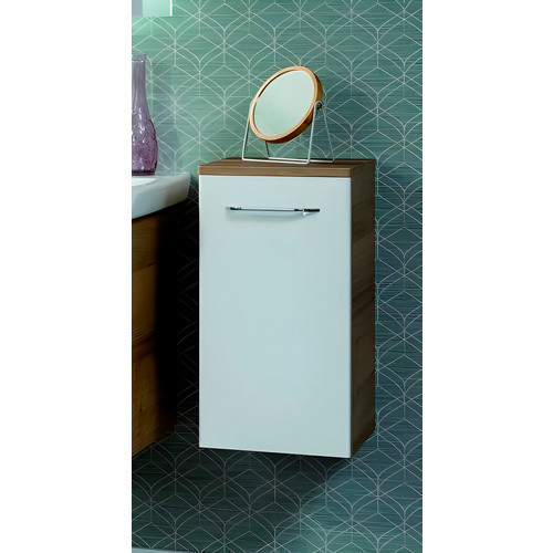 Fackelmann Bad-Hängeschrank Milano Eiche Weiss B/H/T: 31 x 57 x 32 cm - Bild 4