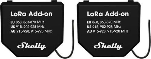 Shelly LoRa Add-on Funkmodul mit 2x Funk-Schalter in Schwarz und Bluetooth-Unterstützung - Bild 2