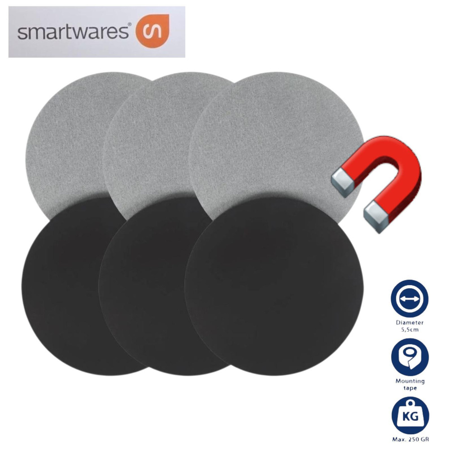 Smartwares 3er Set Magnetbefestigungsset für Rauchwarnmelder als Magnethalter - Bild 1