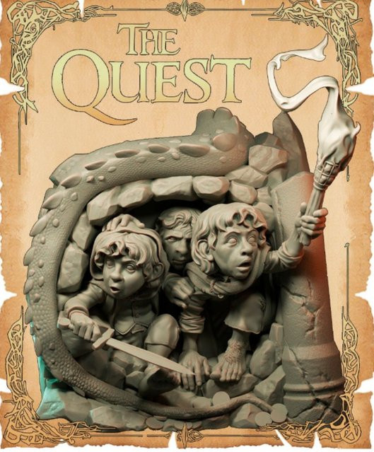 LISM Fantasy Zwerg, Figuren-Bausatz, Harz, Grau - Bild 1