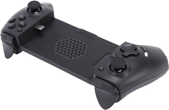 mfySpace Mobiler Gaming-Controller mit Bluetooth und USB-C für iOS, Nintendo Switch und PC, Gamepad mit Hall-Trigger und Turbo-Funktion, Schwarz - Bild 1