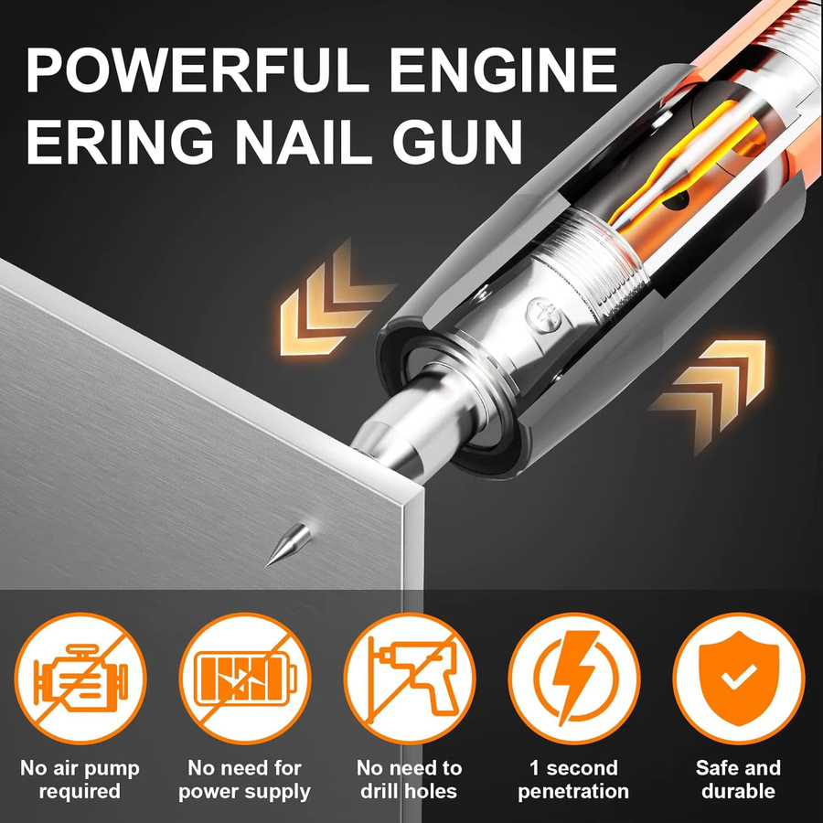Betuyoo Manuelle Betonnagelpistole mit 5 einstellbaren Leistungsstufen und ergonomischem Griff - Bild 4