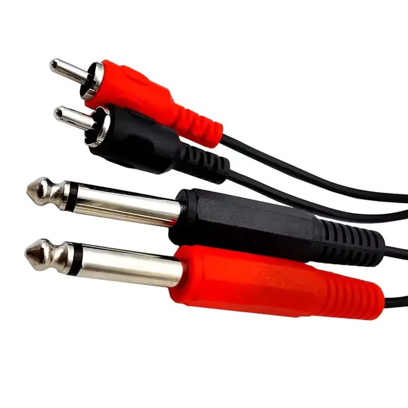 BSN RCA-Audiokabel Dual 6,35 mm Mono auf Dual RCA Lotus Stecker, Länge: 1,5 m - Bild 5