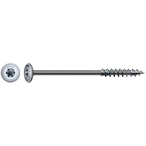 Spax Holzbauschraube mit Torx-Antrieb aus Stahl, Farbe Silber, Durchmesser: 6 mm, Länge: 180 mm, 20 Stück - Bild 4