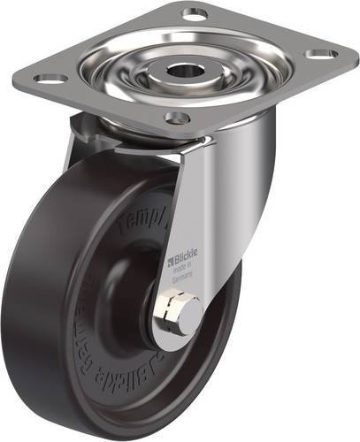 Blickle LIX-PHN 100G Lenkrolle aus Edelstahl und Kunststoff, Rad-Durchmesser: 100 mm, Tragfähigkeit: 125 kg - Bild 1
