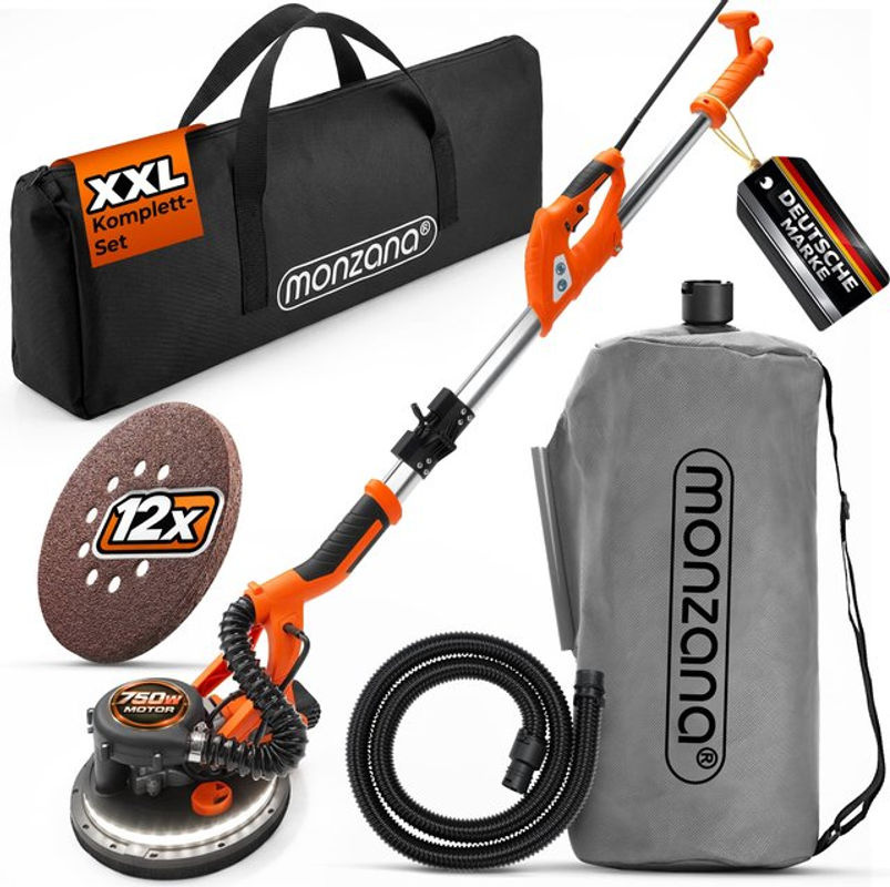 MONZANA Trockenbauschleifer 750W in Schwarz-Orange - Bild 2