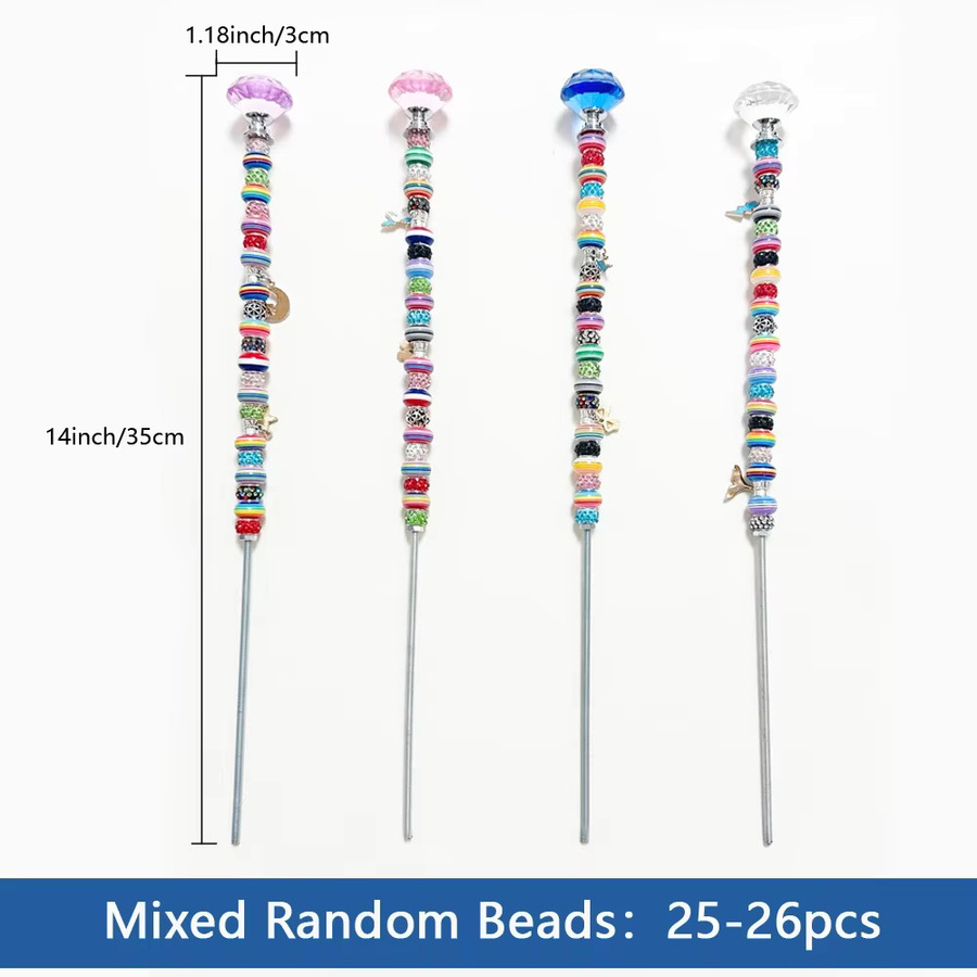 Bunter Kristall-Pflanzstecker mit bunten Juwelen für Feengärten und Topfpflanzen, Höhe: 35,56 cm - Bild 3