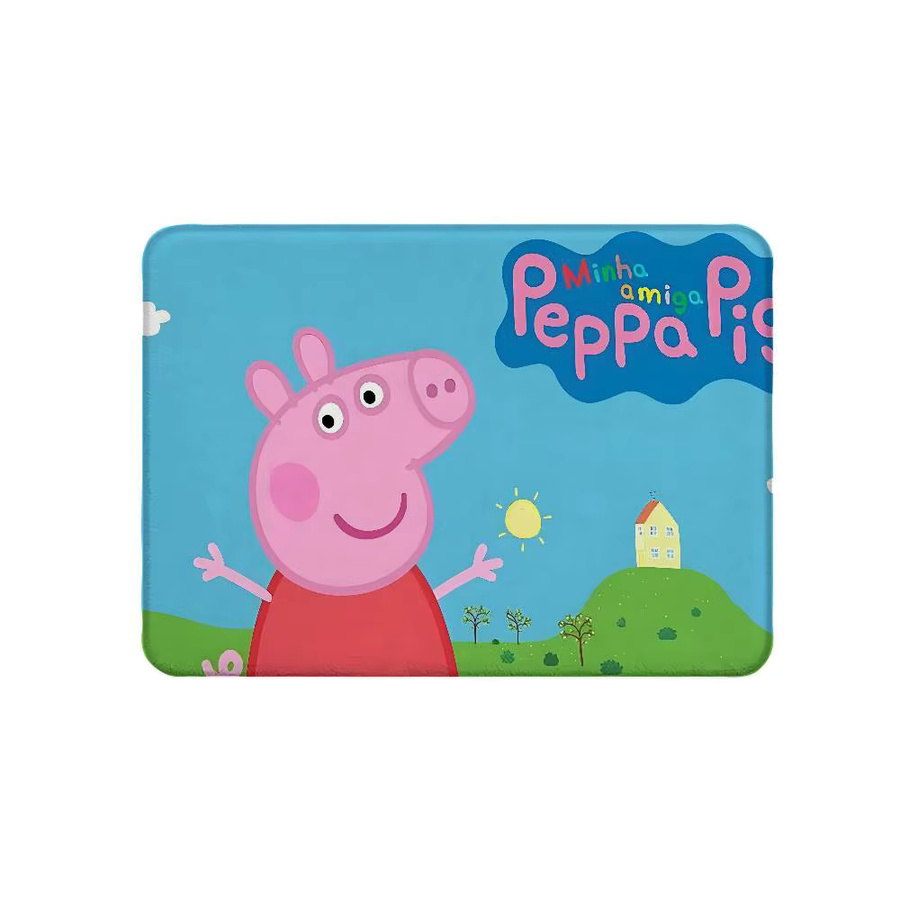 Rutschfeste Peppa Pig Fußmatte von Beast Kingdom in Multicolour, B: 60 cm, T: 40 cm - Bild 3