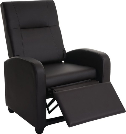 Fernsehsessel Dallas Basic von MCW als Relaxsessel und Relaxliege aus Kunstleder in Braun
