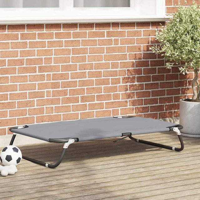 vidaXL Hundebett Hellgrau B/T/H: 105 x 65 x 18 cm - Bild 2