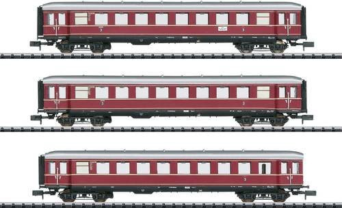 MiniTrix T15405 Personenwagen 3er-Set Die roten Bamberger Deutsche Bundesbahn in Purpurrot