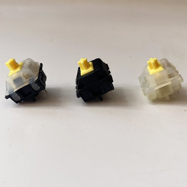 JYBMAK Gateron KS-3 Gelber Mechanischer Tastaturschalter 5-polig in Schwarz und Gelb - Bild 1