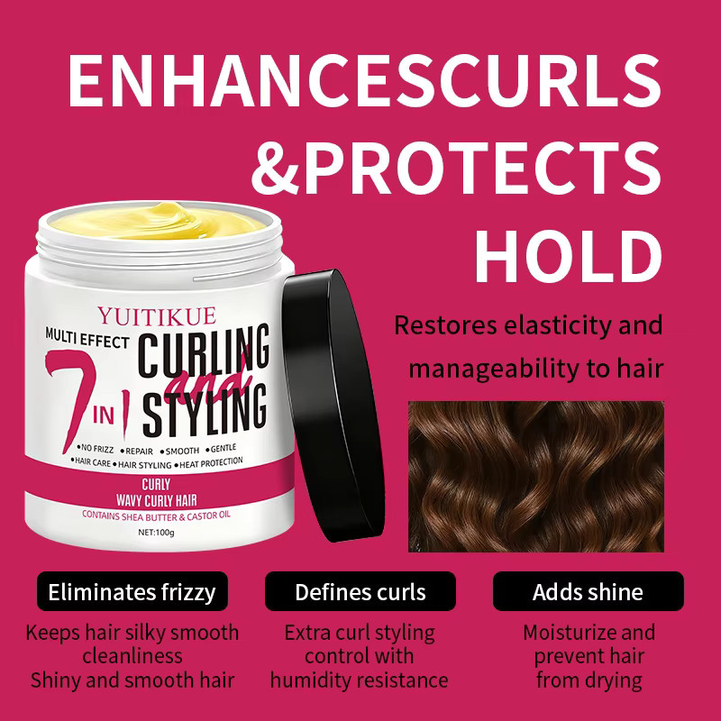YUITIKUE Locken definierende Creme für lockiges Haar, 100 g - Bild 4