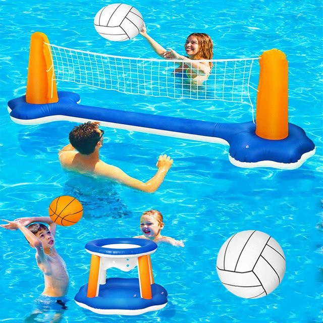 3M PVC Wasser Volleyball und Basketball Ständer für Outdoor-Unterhaltung und Bad-Zubehör für Erwachsene und Kinder - Bild 1