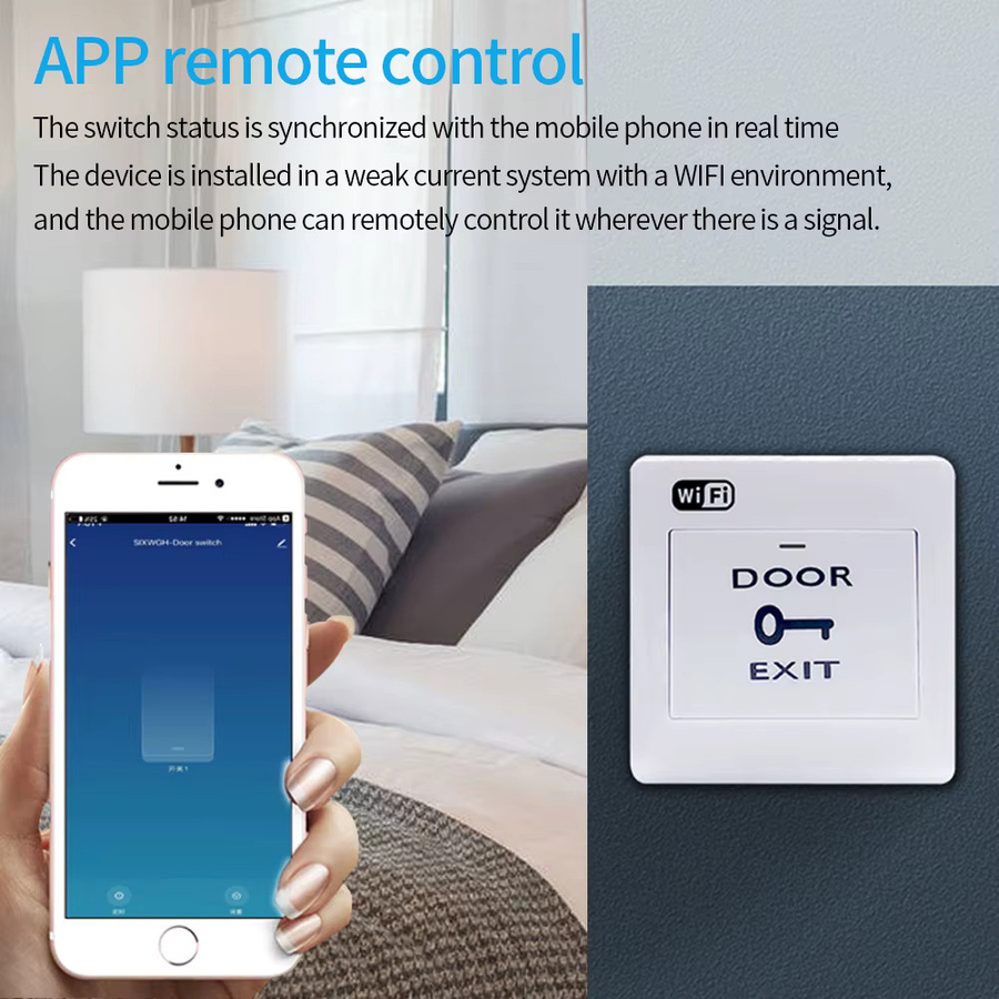 LUCKING DOOR WLAN Türöffner Fernbedienungsschalter mit Tuya App Unterstützung, Farbe: Weiß - Bild 2