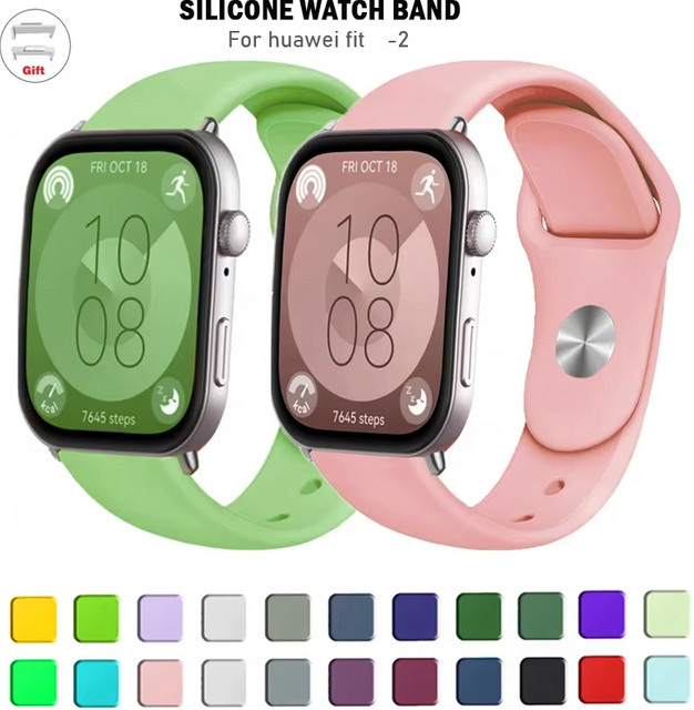Uhrenarmband Silikon, Sport Band für Huawei Watch FIT 2 - Bild 1
