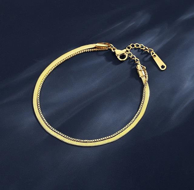 YIRAN Jewelry Armband Edelstahl vergoldet, Gold, Damen - Bild 1