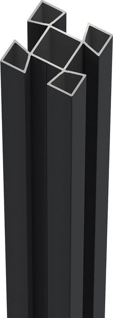 ZacAlu Aluminium-Zaunpfosten Anthrazit B/T/H: 7,3 x 7,3 x 194 cm - Bild 1
