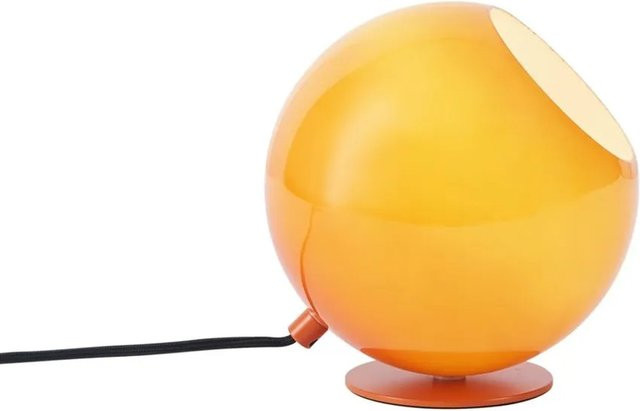 QAZQA Retro-Tischleuchte Mabel aus Glas in Orange transparent für Schreibtisch und Nachttisch - Bild 1