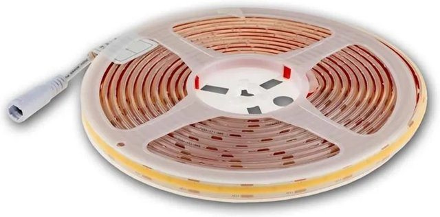 ChiliTec LED-Stripe CLS-COB V2 COB LED-Streifen in Weiß, 5 m Länge, dimmbar, IP65 wassergeschützt und selbstklebend - Bild 1