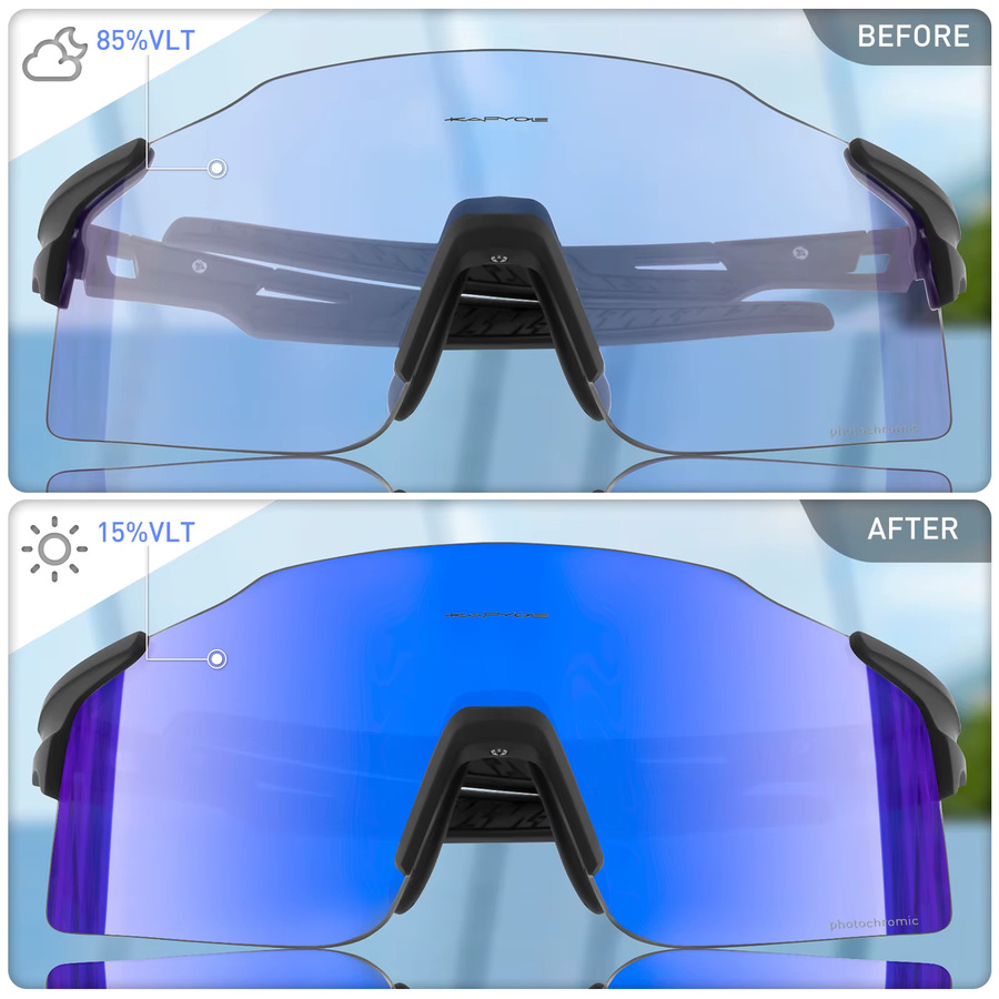 KAPVOE Sonnenbrille Sport, photochrom, Unisex - Bild 3