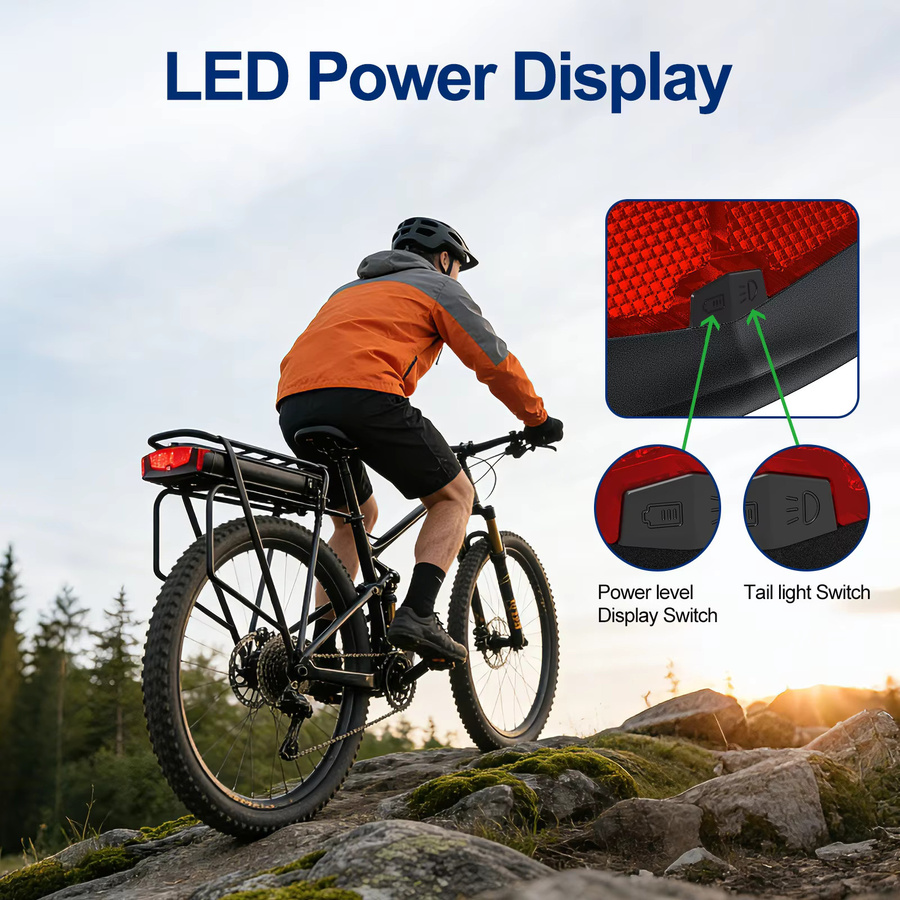 UNITPACKPOWER Lithium-Ebike-Akku 36V 17,5Ah für Elektrofahrräder, Roller und Motorräder, Schwarz - Bild 5