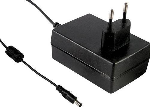 Mean Well GSM18E12-P1J Steckernetzteil in Schwarz mit 12 V/DC, 1.5A und 18W - Bild 1