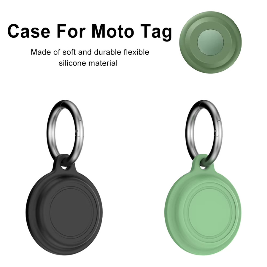 Motorola Moto Tag Silikon-Schutzhülle mit Schlüsselanhänger in Grün - Bild 3