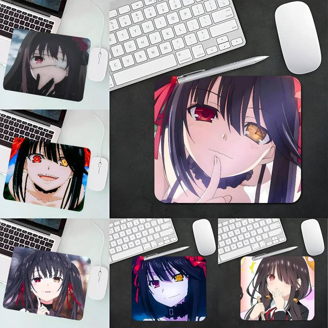 Moetch Mauspad Kurumi Tokisaki Anime Cartoon Design, rutschfestes Schreibtischpad in Multicolour - Bild 1