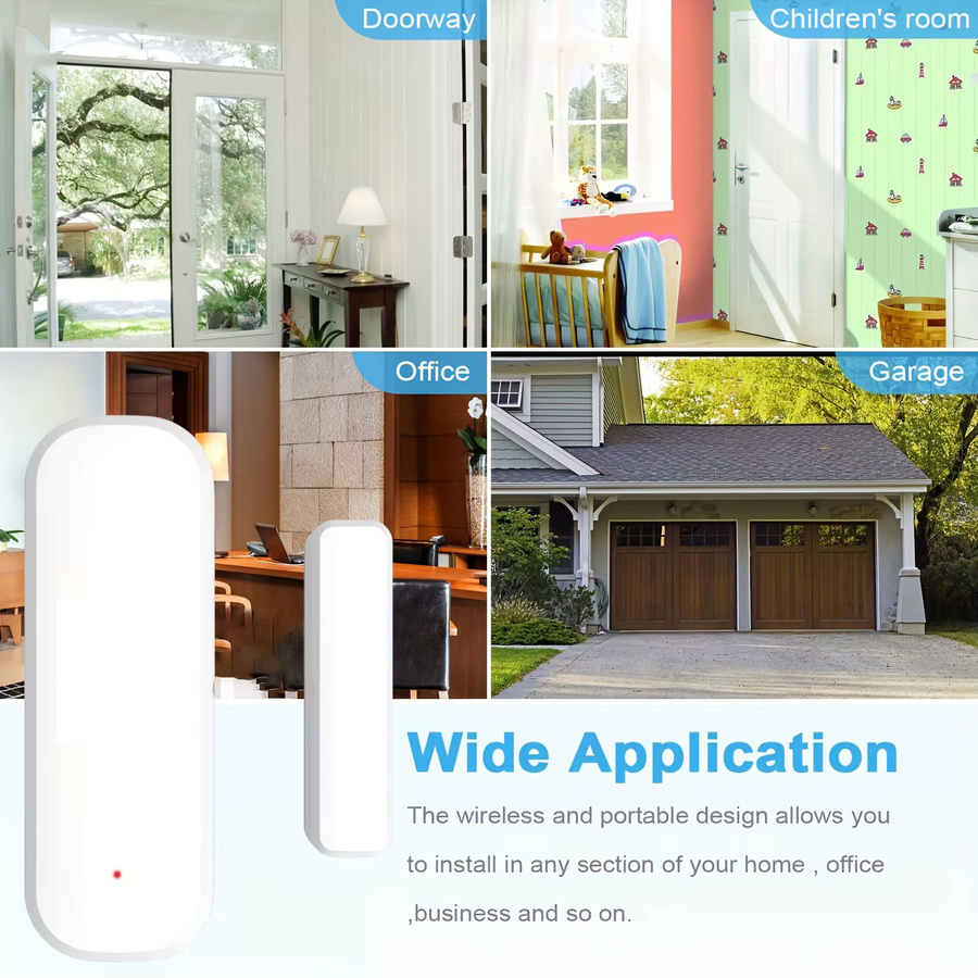 Tuya ZigBee 3.0 und WiFi Tür- und Fenstersensor in Weiß für dein Smart Home Sicherheitssystem - Bild 3