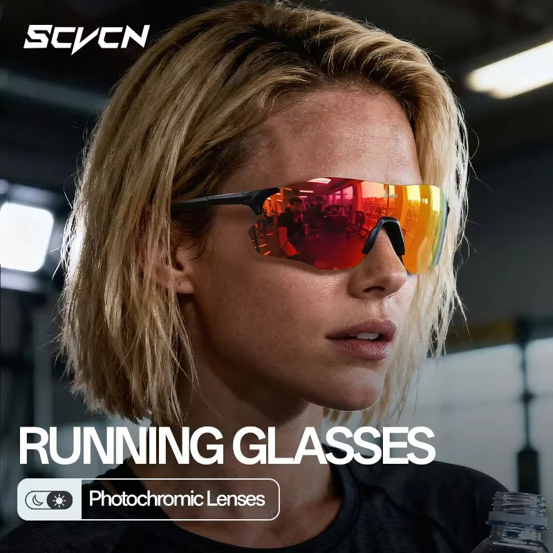Scvcn Sportsonnenbrille, Photochrome, purple, unisex, Kunststoff - Bild 2