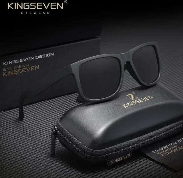 KINGSEVEN Sonnenbrille, Vollrand, Square, Kunststoff, Unisex, polarisiert - Bild 1