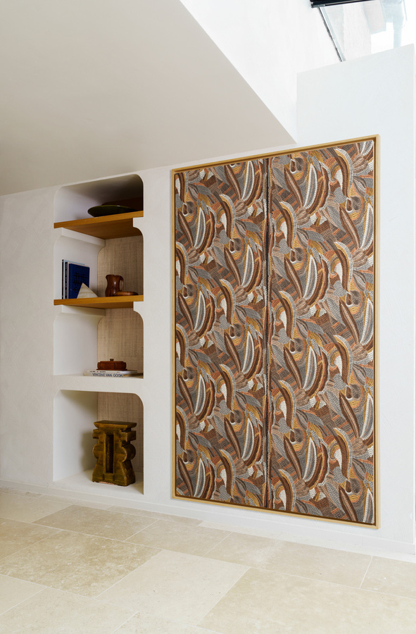 Arte Wallpaper Mandrava Havana in Schwarz und Multicolour mit floralem und botanischem Design aus Textil - Bild 1