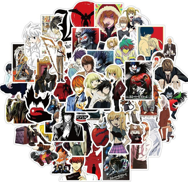Bandai Death Note Aufkleber, Bunt / Mehrfarbig, 10/30/50 Stück - Bild 1