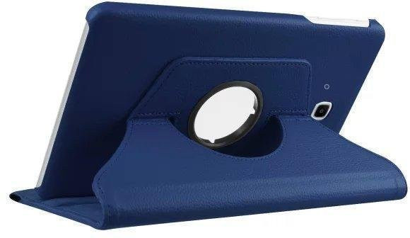 Samsung Galaxy Tab A 9.7 SM-T550 Schutzhülle aus PU-Leder mit Flip-Ständer und Auto Wake Sleep Funktion in Blau - Bild 1