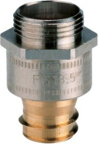 flexa Metallverschraubung PG16 LI-P 5010.010.016 aus Messing in Silber - Bild 1