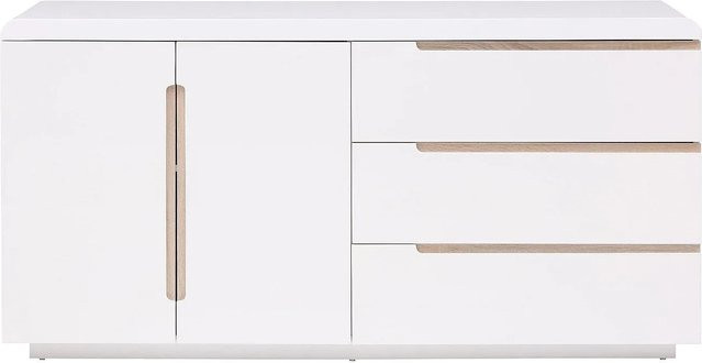 Vente-unique Sideboard Nurini Weiß Breite: 160 cm - Bild 1