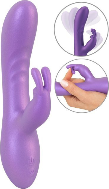 Sweet Smile Rabbitvibrator im Metallic-Glossy-Look in Purple - Bild 1