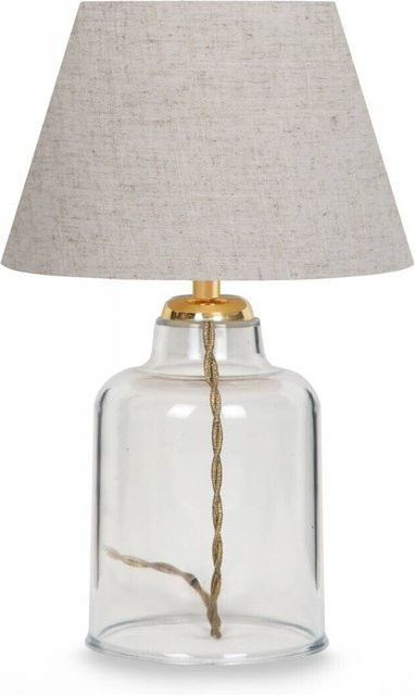 Opviq Tischleuchte in Creme mit PVC-Gehäuse im Bohemian-Stil, E27, B/H/T: 22 x 30 x 22 cm - Bild 1