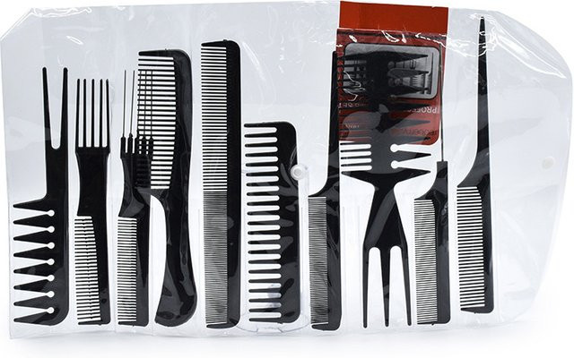 Haarpflege Kamm-Set, 10 Stück, Anti-statisch, Unisex - Bild 1