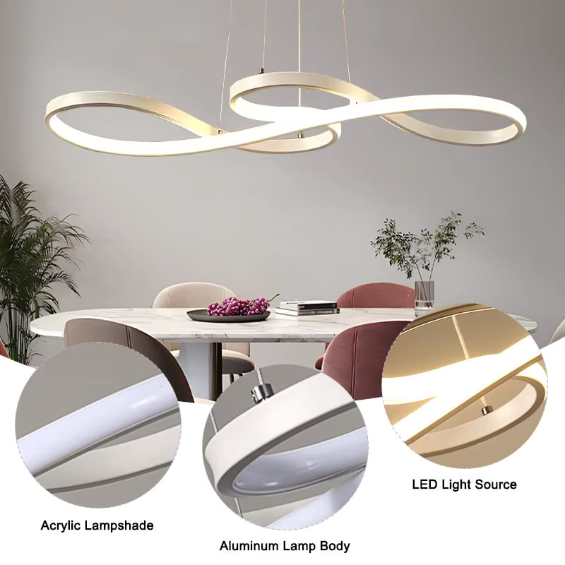 HAULVANG LED-Pendelleuchte in Schwarzgold, verstellbare Hängelampe für Esszimmer, Küche und Foyer - Bild 4