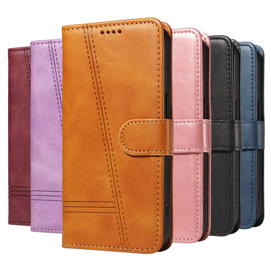 Magnetische Leder-Handtasche für OnePlus Modelle 15 13 13T 13R 12 12R 11 10T 9 Nord ACE CE 5 4 3 2 Pro Lite Ultra Racing Wallet Card Cover in Braun - Bild 3