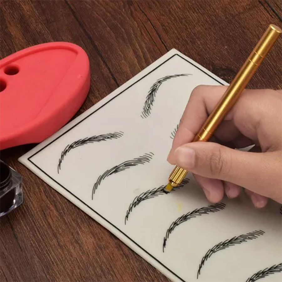 Permanenter Augenbrauen-Tattoo-Stift Manueller Hand-Tätowierstift mit Nadeln - Bild 2